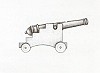 Cannone con affusto - Misura 40 (Conf. da 5 pezzi)